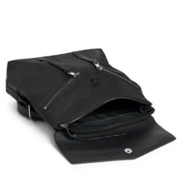 Botkier Mini Trigger Backpack in Black with Dual Zippers and Adjustable Straps main image 4